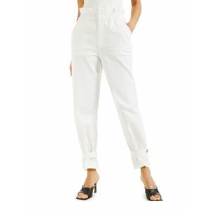 Culpos X Inc Ivory Paper Bag Denim